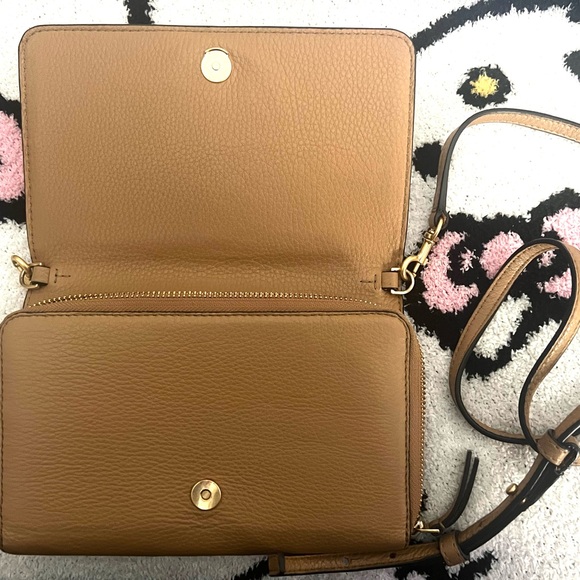 Tory Burch Pebbled Leather Crossbody/ Shoulder Bag/ Clutch - Picture 2 of 6